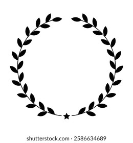 black laurel wealth vector illustrator 