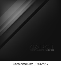 Black layer vector background with space for design