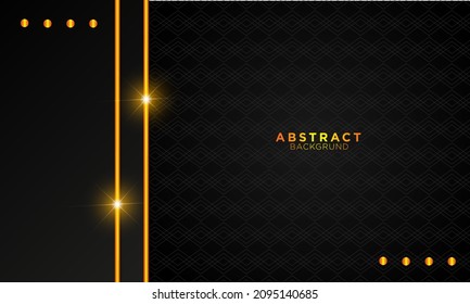 black layers background with gold lightning