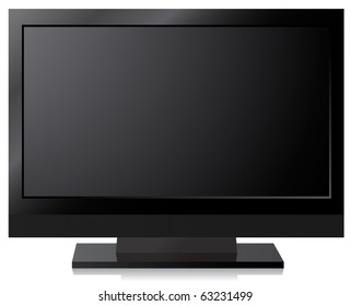 Black LCD, LED, Plasma TV Screen