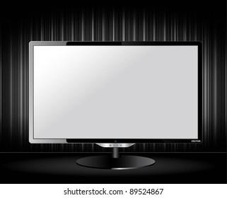 Black LCD tv screen