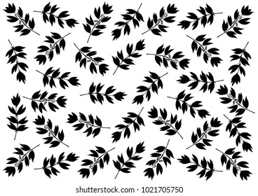 Black leaf background pttern design - Illustration
Autumn, Rowanberry, Season, Tile, Background,Decor, Flowerbed, Season, Springtime, Tile