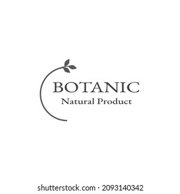hoja negra mejor para la plantilla de logotipo botánico natural vector eps 10