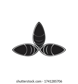 fondo vectorial de diseño de hoja negra