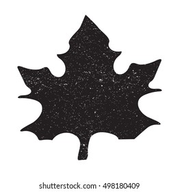 Black leaf. Halloween overlays label textured background. 