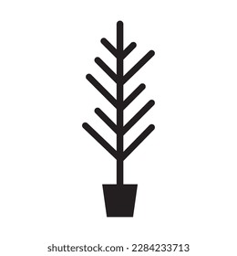 black leaf icon vector illustration simple design