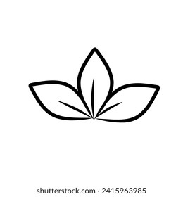 diseño de línea de hoja negra con tema de ahorro de energía adecuado para la naturaleza, negocios, ciencia, símbolos, antecedentes