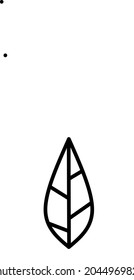 black leaf logo on white background