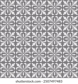 black leaf pattern, ceramic tile, decorative seamless background