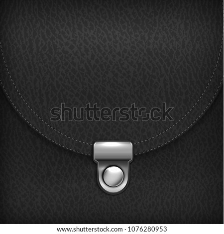 Black leather bag abstract background - vector eps10