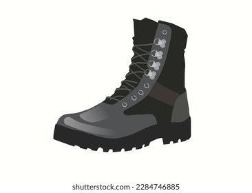 Leather boot Royalty Free Stock SVG Vector and Clip Art