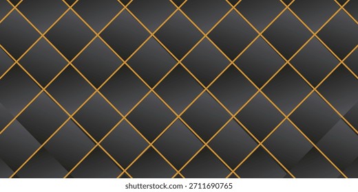 Textura de fundo de capitone de couro preto. Textura de tecido preto de estofo premium. Estofamento de móveis macios de estilo Chesterfield retro com padrão de diamante profundo e botões
