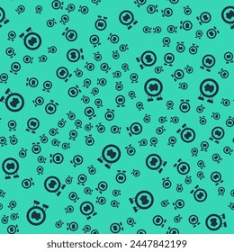 Icono de cuero negro aislado sin patrón en el fondo verde.  Vector