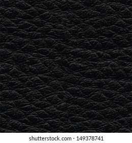 Black leather seamless texture