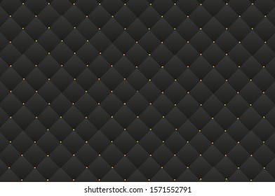 Black leather sofa texture background.