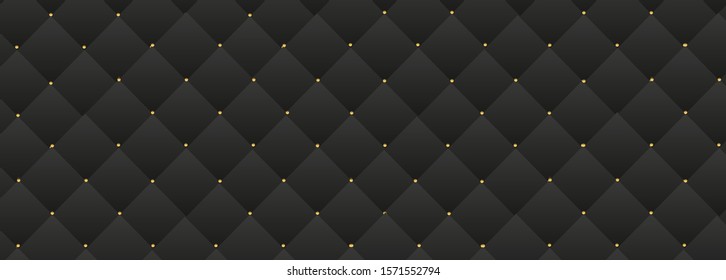 Black leather sofa texture background.