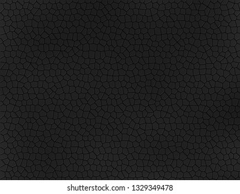 Black leather texture .  Dark  snake skin background . 