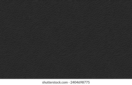 Black leather texture. Seamless vector pattern. Leather background.