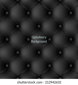 black leather upholstery furniture. textured background. vector illustration eps10
