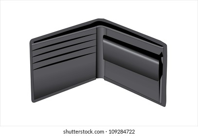 Black leather wallet