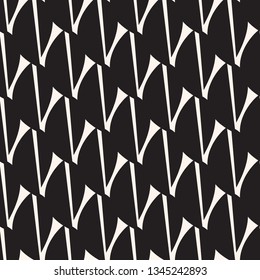 Black leaves astract pattern. Graphic seamless background.