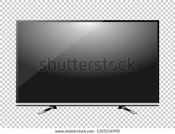 Black LED tv\
television screen blank on\
background
