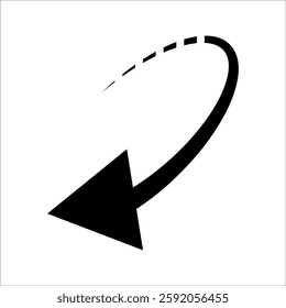 Black left arrow icon design