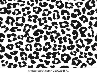 black leopard Grunge brush strokes vector seamless pattern. Hand drawn ink dirty diagonal strokes and lines texture. Black paint dry brush blotches or smears background. Wrapping paper, fabric, wallpa