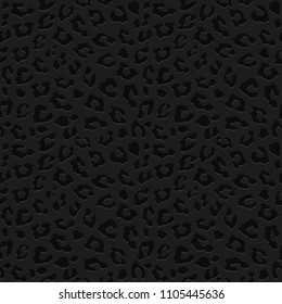 BLACK LEOPARD PATTERN/TEXTURE