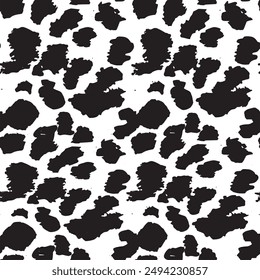 Black Leopard Spot Pattern Design