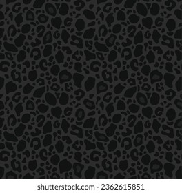 black Leopard Vector Art Vector Leopard print seamless pattern background Cheetah Print seamless