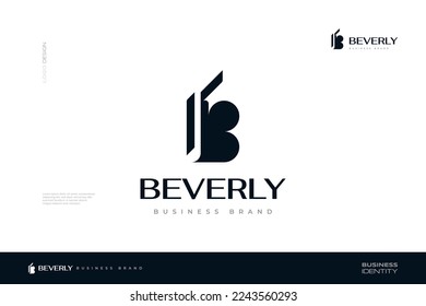 Black Letter B Logo Design with Abstract and Elegant Concept for Business and Brand Identity