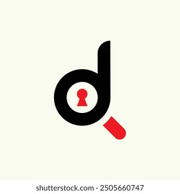 Black Letter D with Red Key.