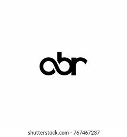 Black Letter Initial with Infinity Logo Icon Vector