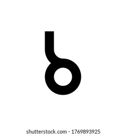 Black letter LO initial logo icon. Modern typography design template elements.
