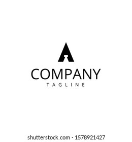 A Black Letter Logo Design
