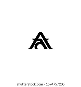 Black letter A logo icon.