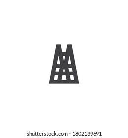 schwarzer Brief, Logo, einfaches Logo