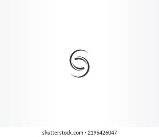 icono de diseño de logotipo de concepto de negro y letra s