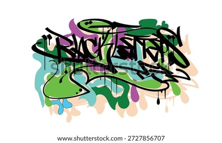 BLACK LETTERS graffiti custom style design