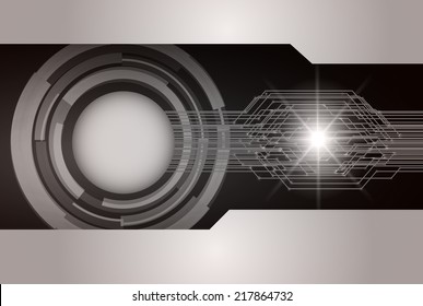 Black Light Abstract Technology Background Computer Stock Vector ...