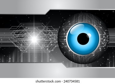 black Light Abstract Technology background for computer graphic website and internet, circuit board. eye