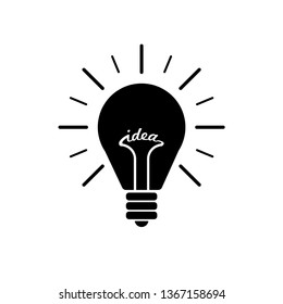 Vector Light Bulb Icon Concept Idea Stock Vector (royalty Free 