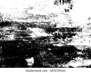 Black Light Cement Scratches. Dry Distress Banner Print. Retro Old Illustration Effect. Overlay Graphic Spot Art. White Grungy Canvas Template. Abstract Texture.