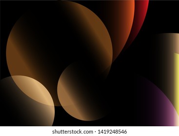 Black light circel on dark background