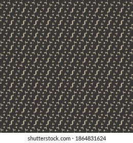 Black and light gray cotton knit. Textile print, a mix of style between tweed and twill.
