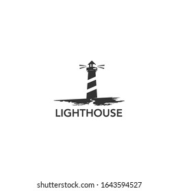 Black light house logo design template modern and simple