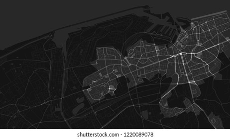 black light map city