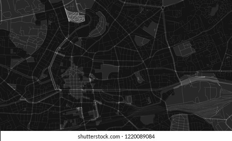 black light map city