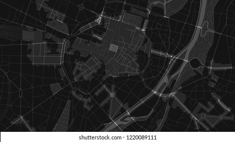 black light map city